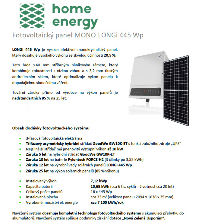 home energy 7,12kwp