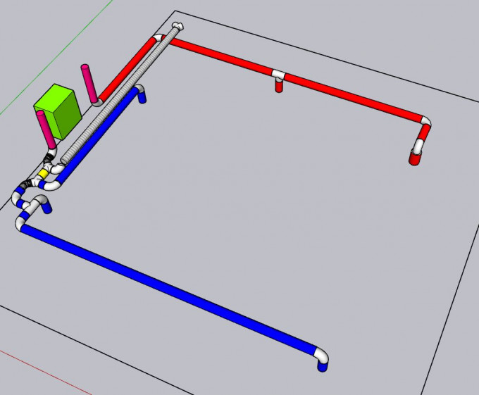 rekuperace patro sketchup